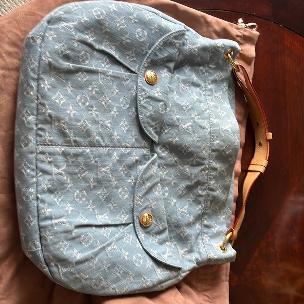 Beautiful denim material bag
